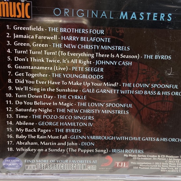 My Music Original Masters: Folk Rewind Volume One & Two (2 CD Set) SEALED!. - Picture 3 of 5